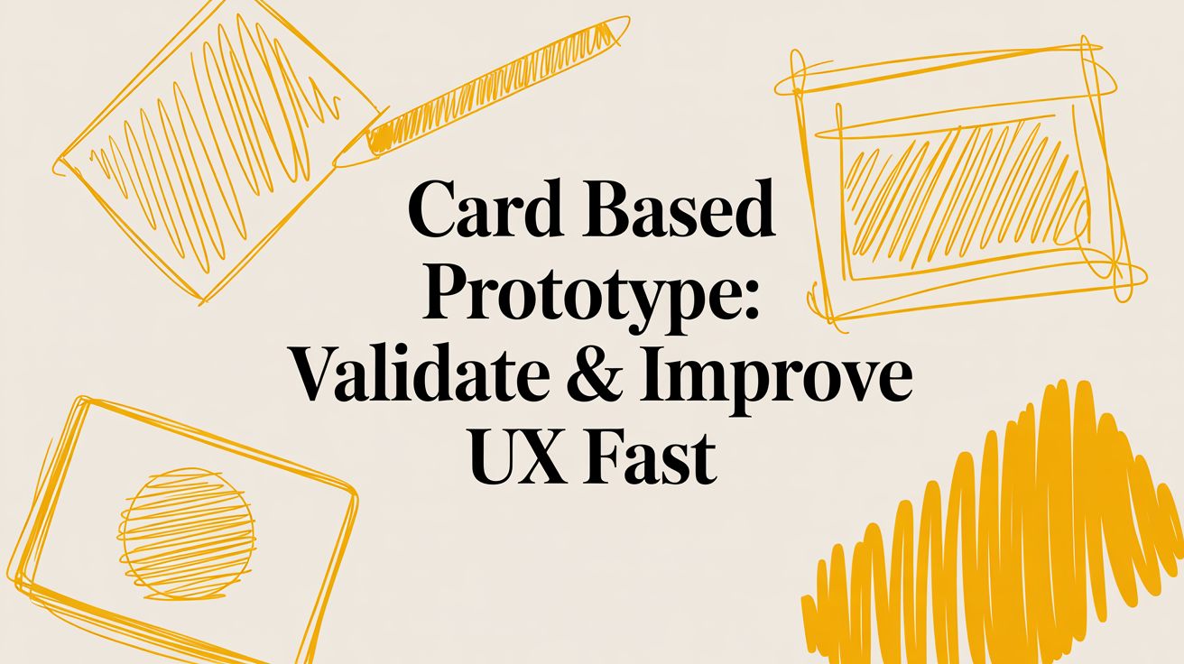 Card Based Prototype: Validate & Improve UX Fast
