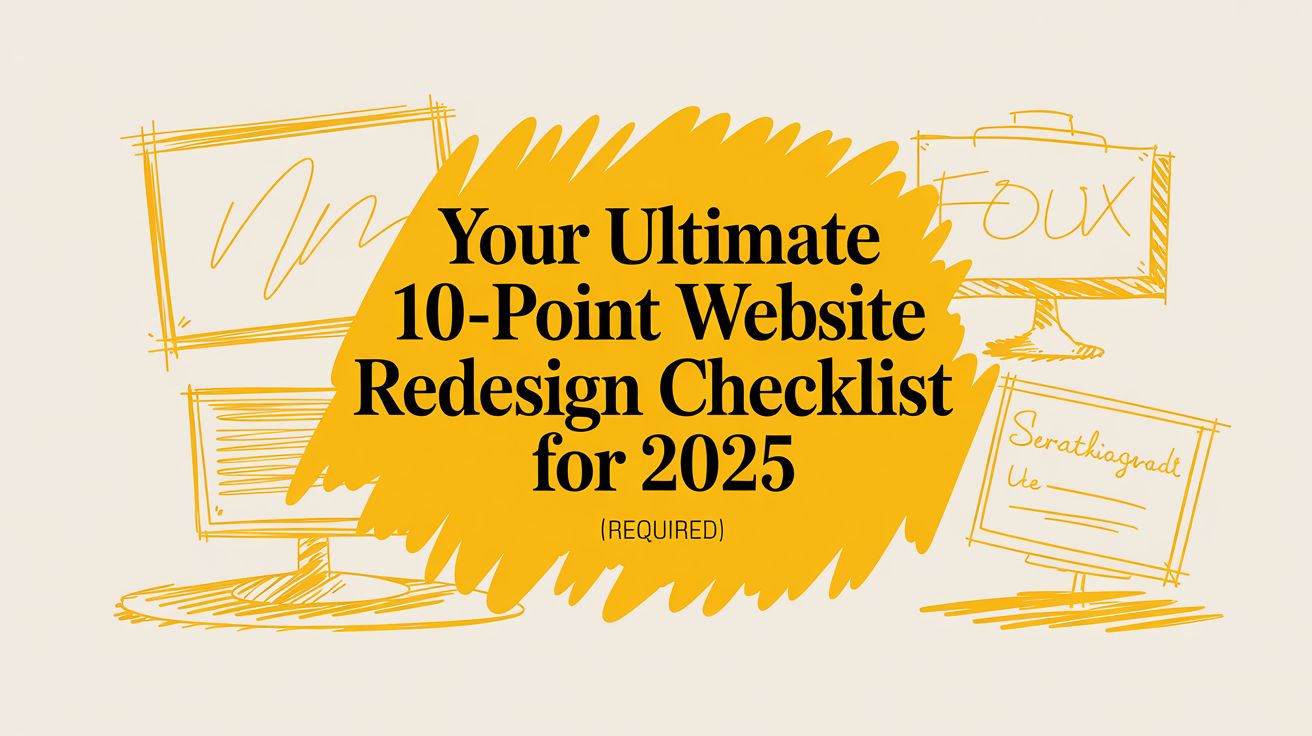Your Ultimate 10-Point Website Redesign Checklist for 2025