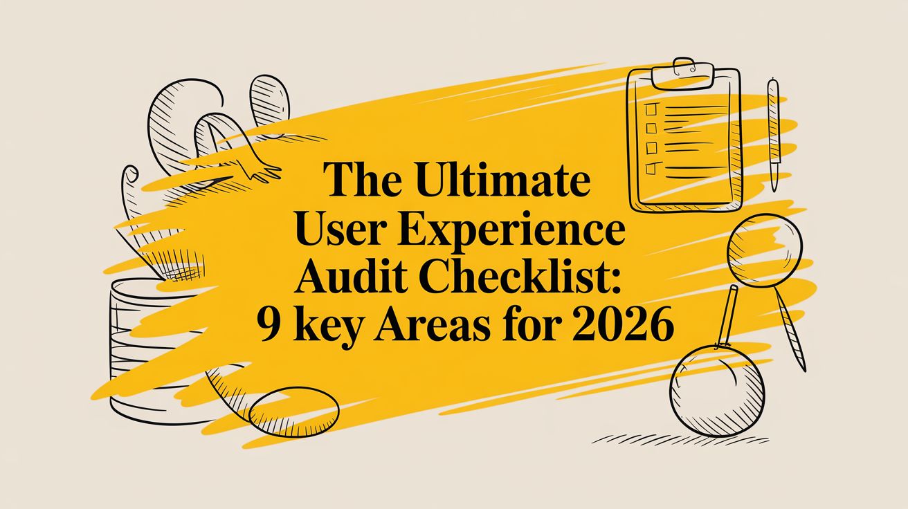 The Ultimate User Experience Audit Checklist: 9 Key Areas for 2026