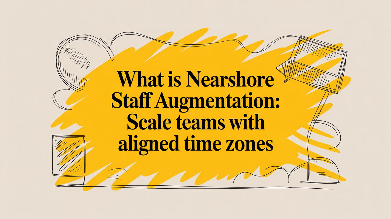 What is nearshore staff augmentation: Scale teams with aligned time zones