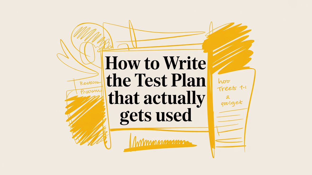 How to write the test plan that actually gets used