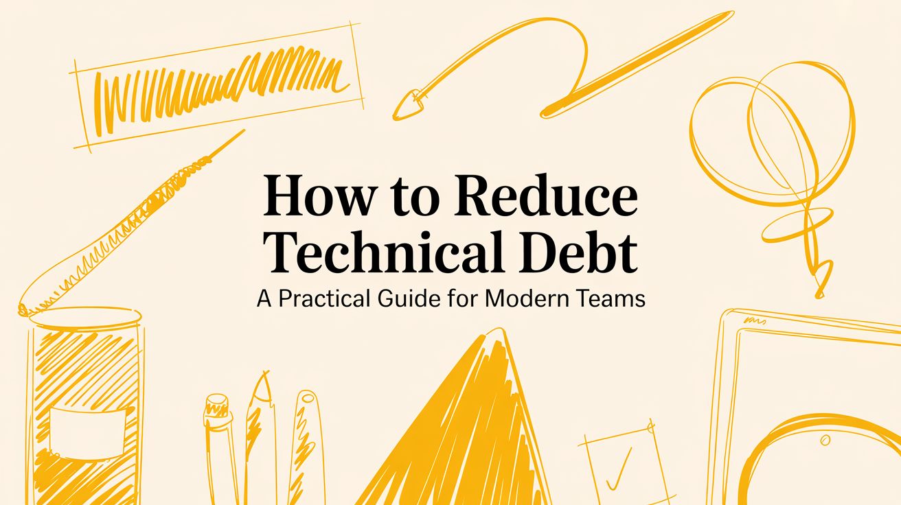 How to Reduce Technical Debt A Practical Guide for Modern Teams