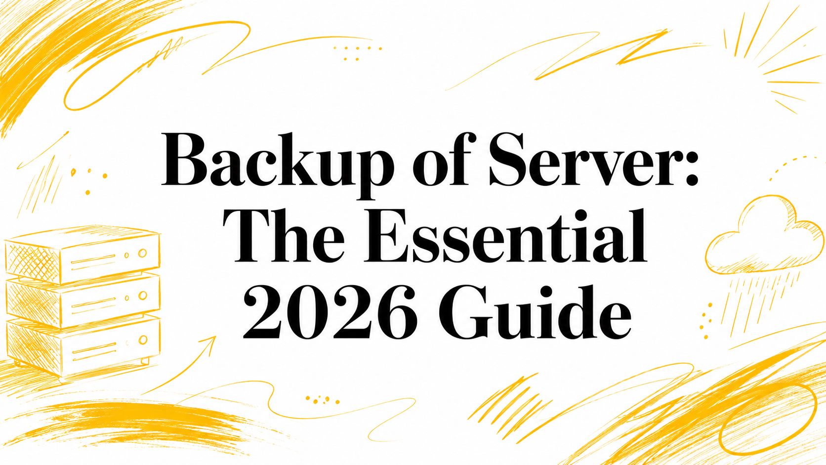 Backup of Server: The Essential 2026 Guide