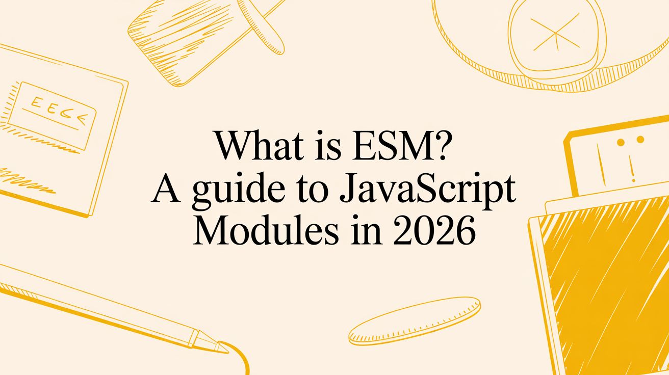 What is ESM? A Guide to JavaScript Modules in 2026